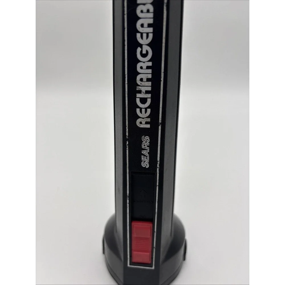 Vintage Sears Rechargeable, Flashlight. Tested,‎ And Working Plug To Charge